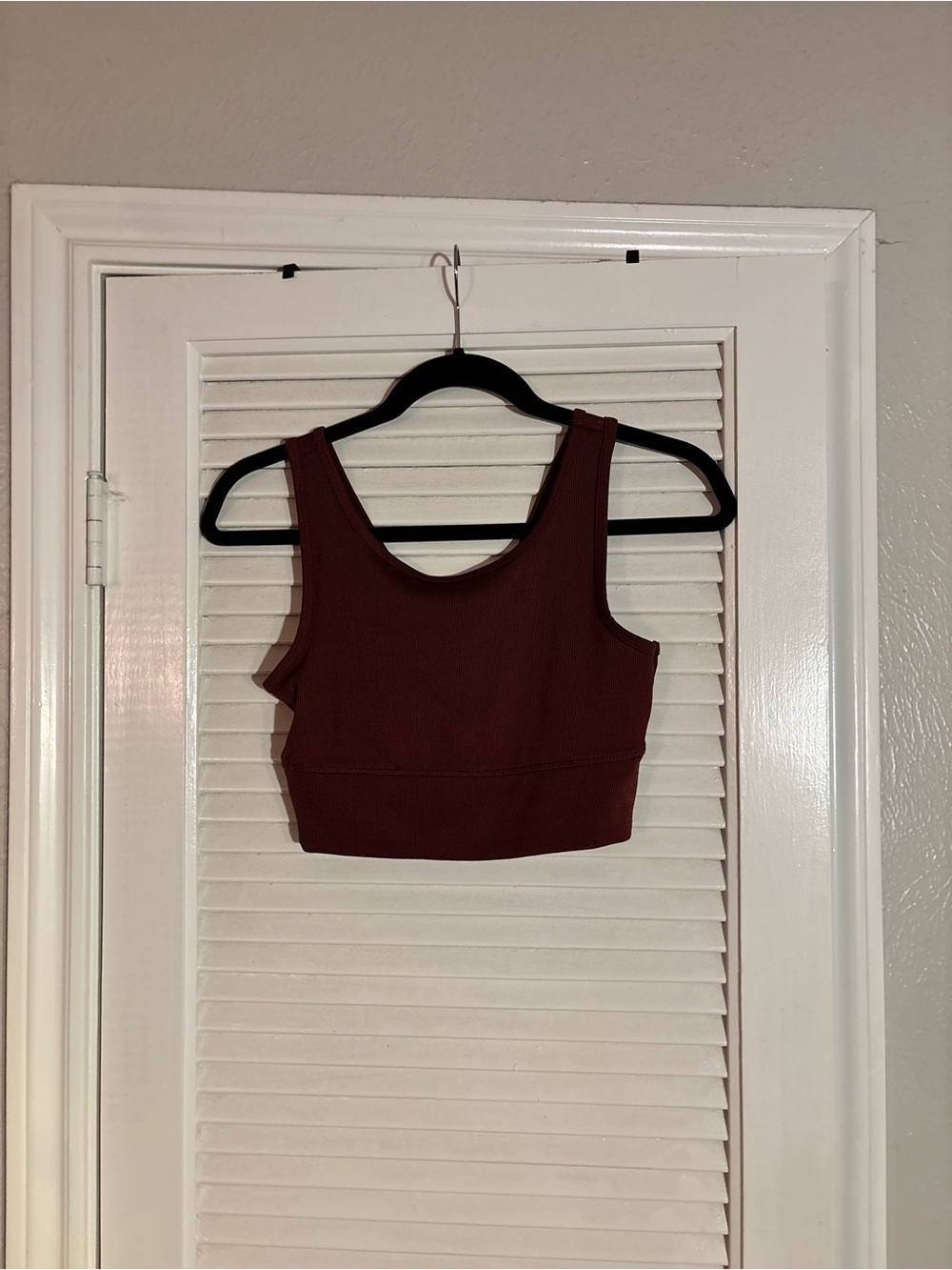 lululemon athletica Cropped Tank Top - Dark Red